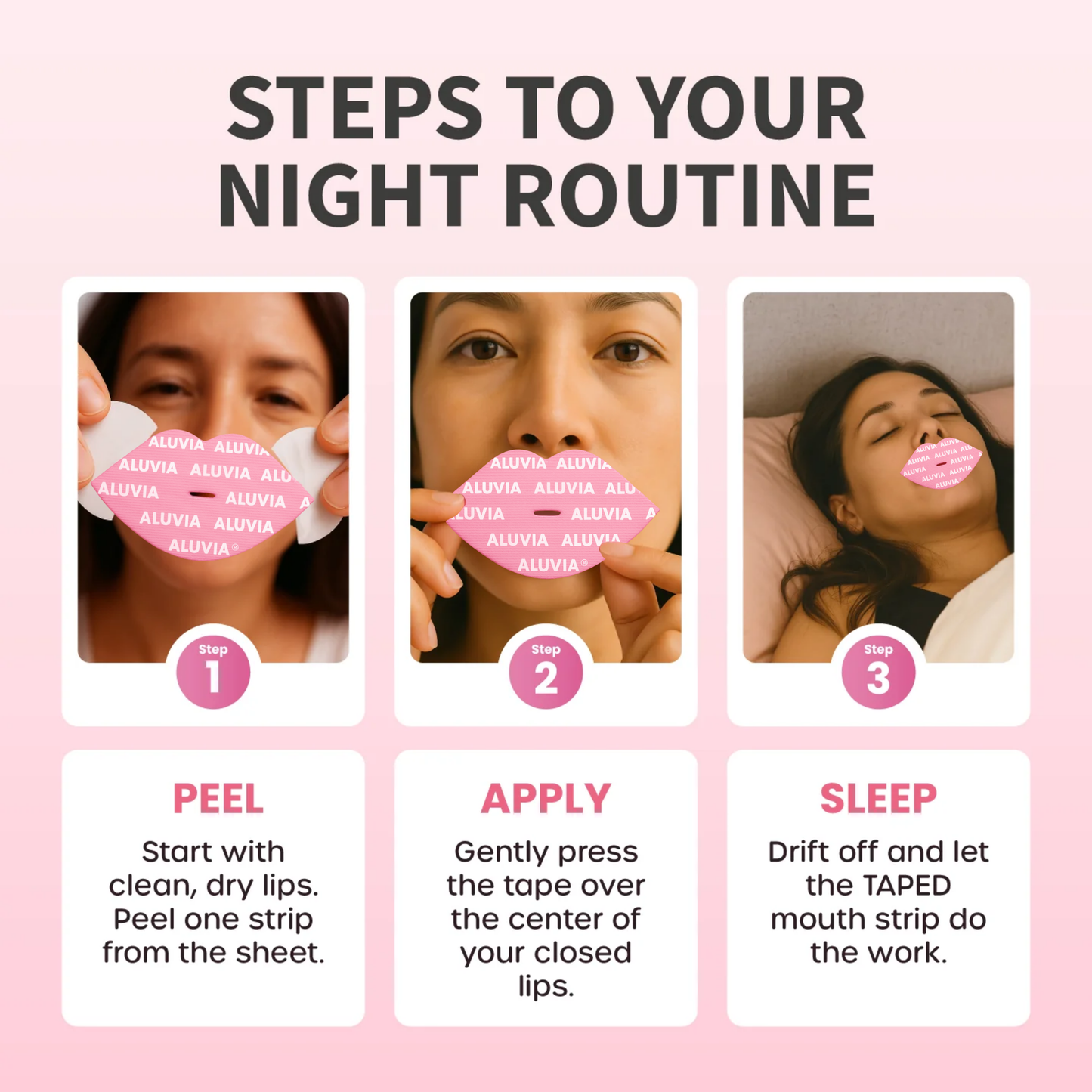 ALUVIA™ Infused Mouth Tape For Sleep skin and energy