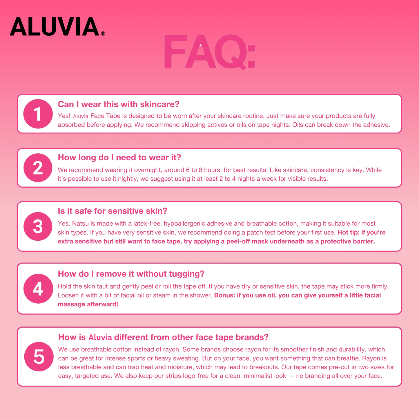 ALUVIA™ Anti-Wrinkle Face Lift Strips- 110 Pcs