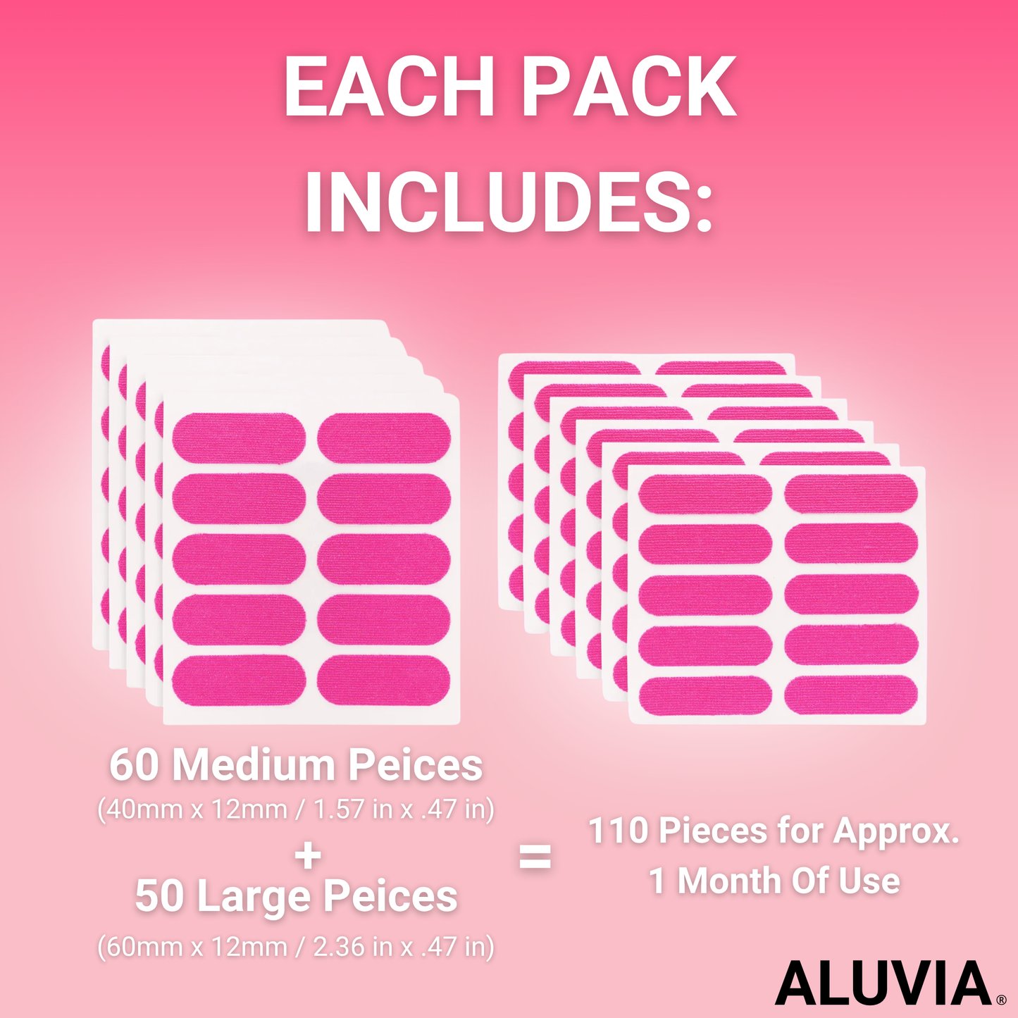 ALUVIA™ Anti-Wrinkle Face Lift Strips- 110 Pcs