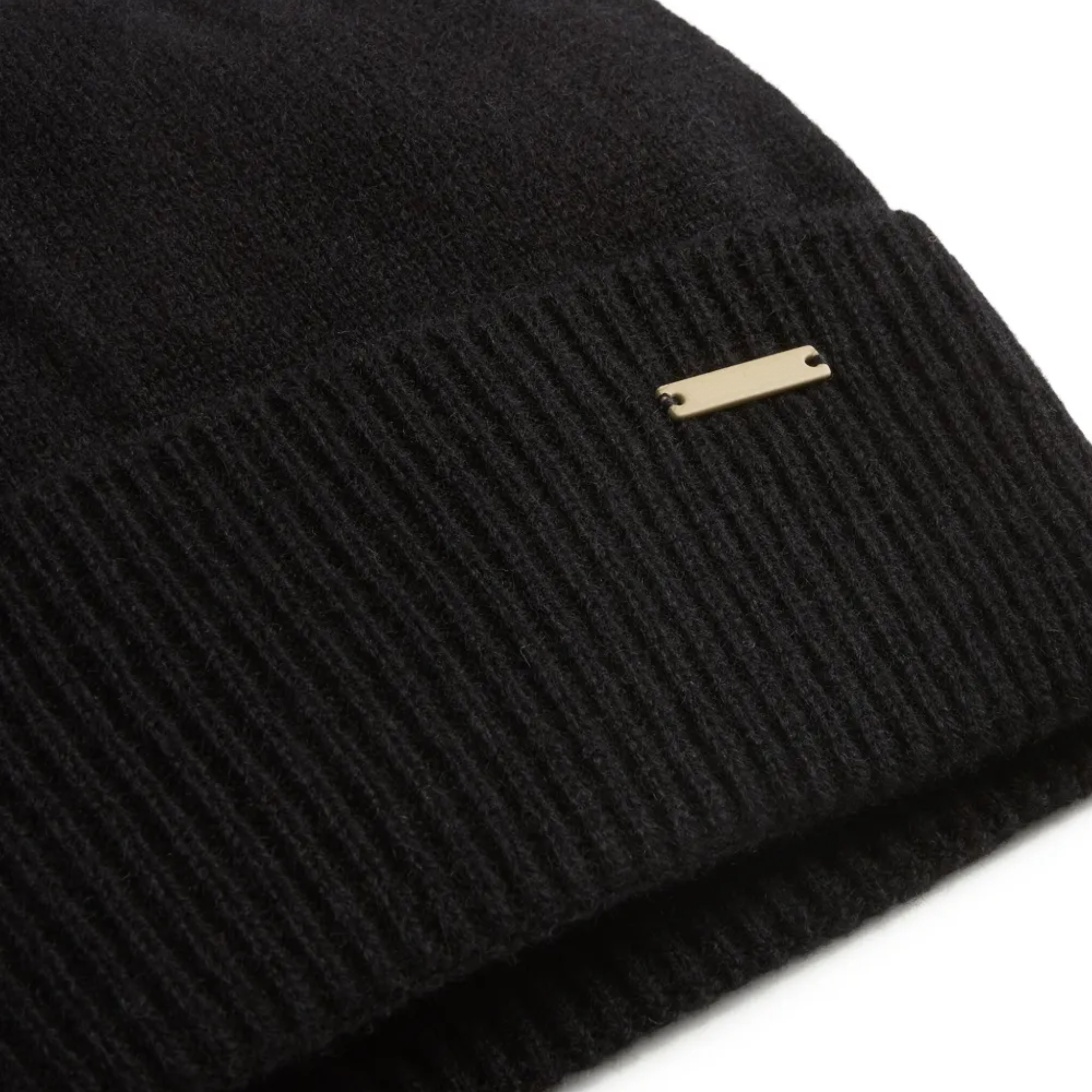 RIBBED CASHMERE BEANIE