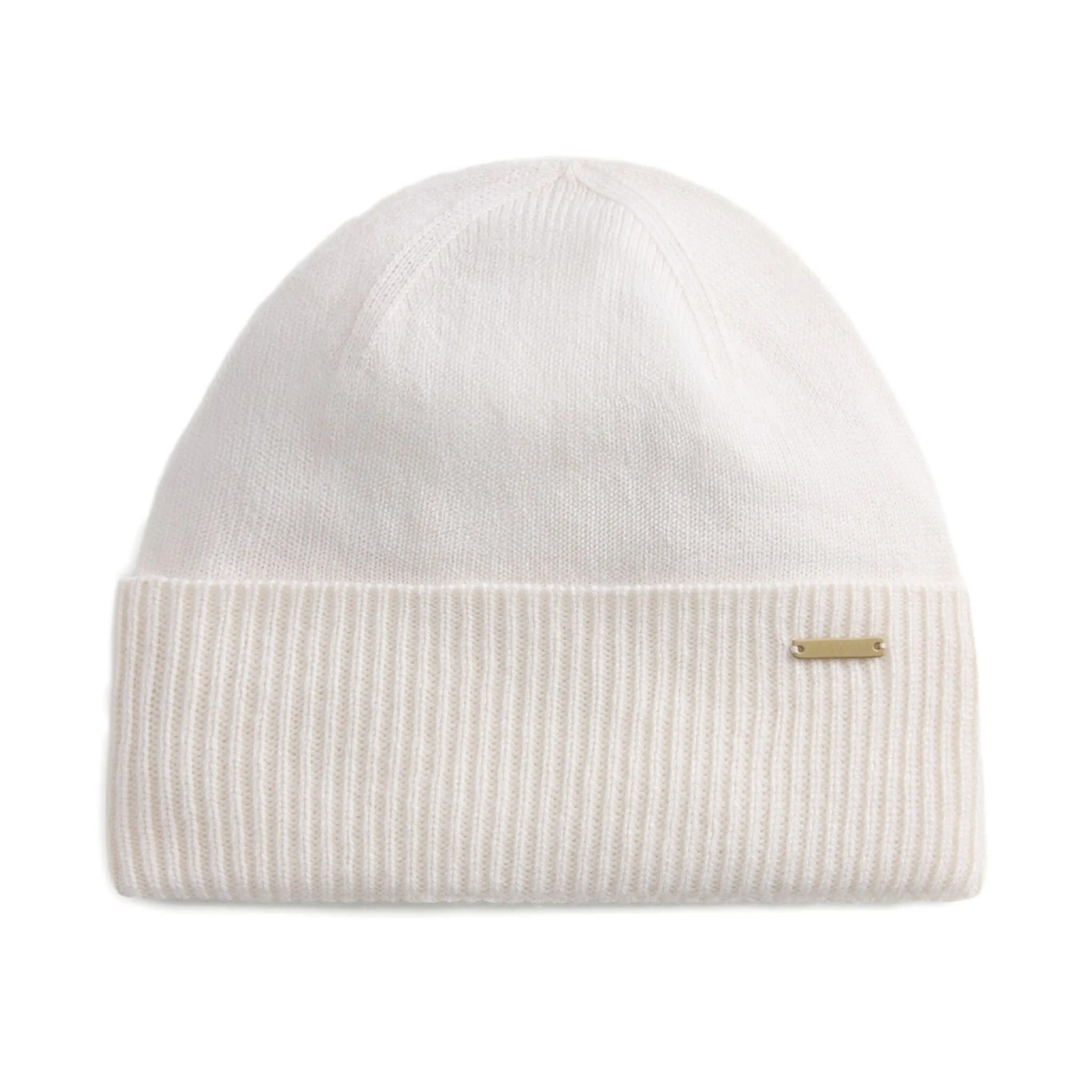RIBBED CASHMERE BEANIE